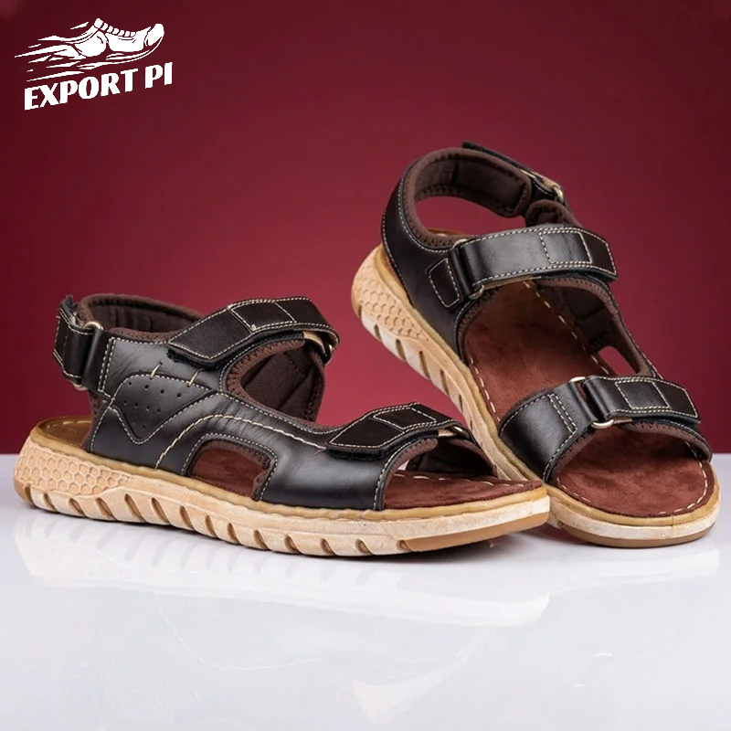 New belt sandals wine Black