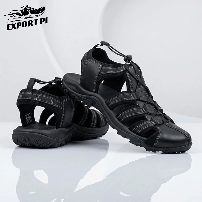 Tracking Cycle Sandals Black