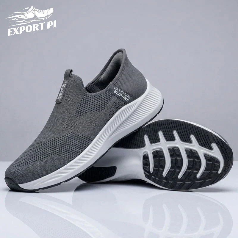 Skechers Slip-on Running Shoes Dark Grey